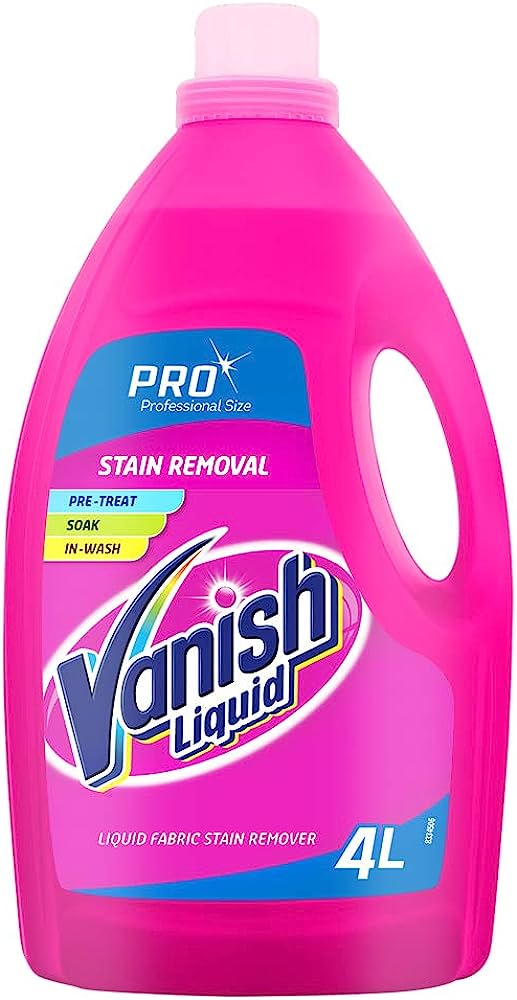 Vanish Professional Range Liquid Fabric Stain Remover 4L