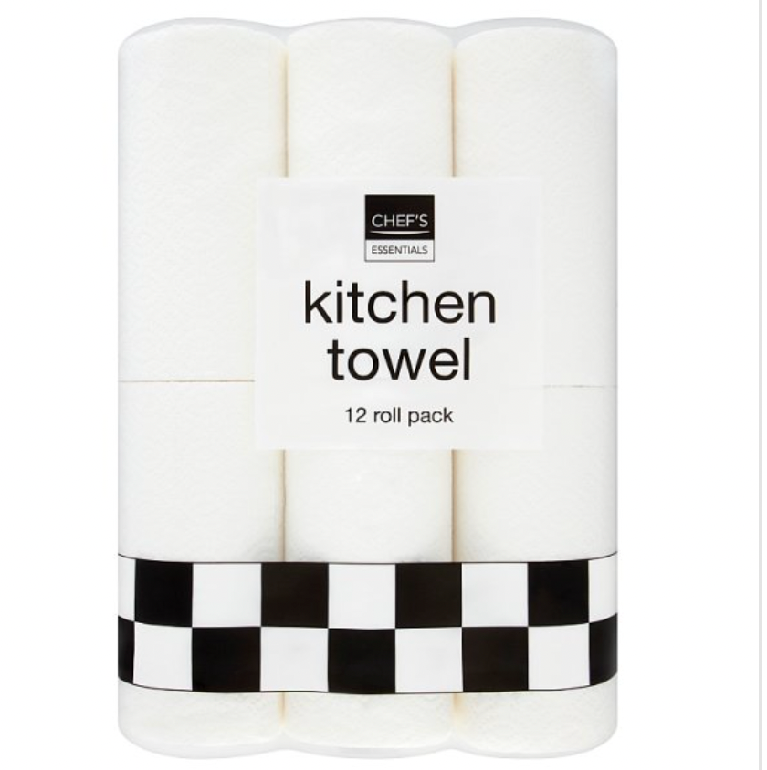 Chef's Essentials Kitchen Towel 12 Roll