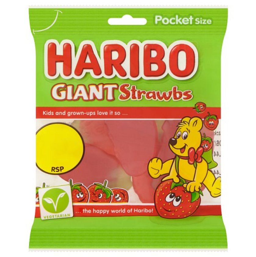 HARIBO Giant Strawbs 60g