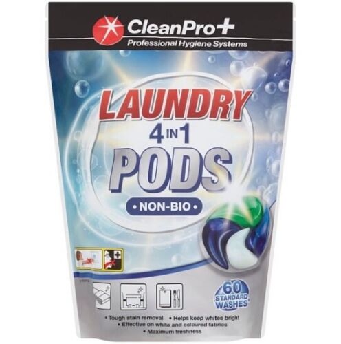 CleanPro+ Laundry 4 in 1 Pods Non-Bio 1.62kg 60 Washes