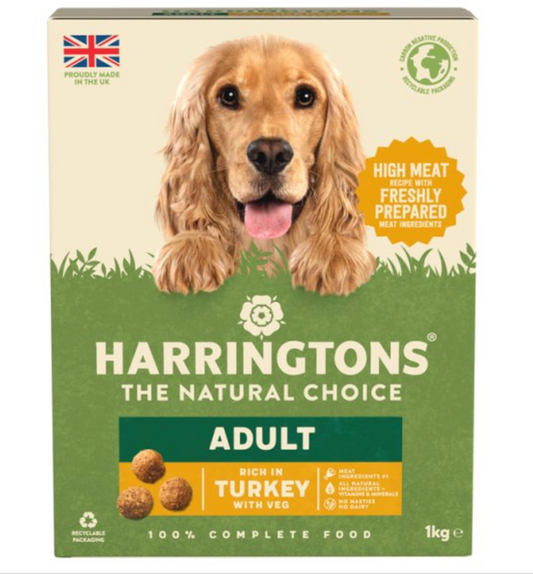 Harringtons Adult Rich in Turkey with Veg 1kg