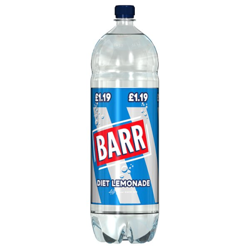 Barr Diet Lemonade 2L Bottle