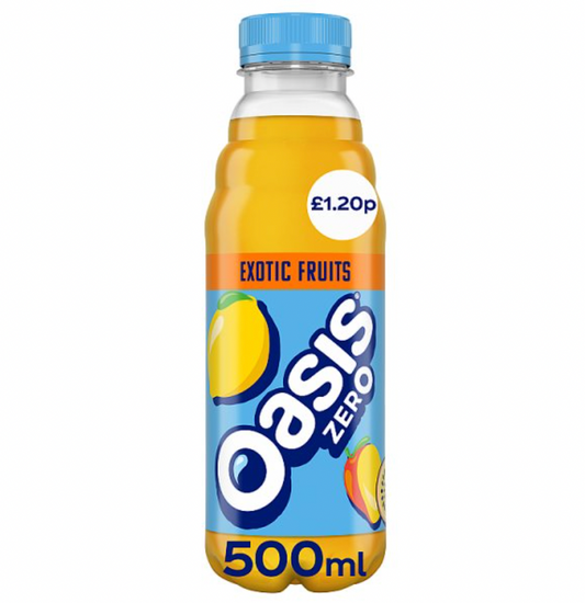 Oasis Zero Exotic Fruits 500ml