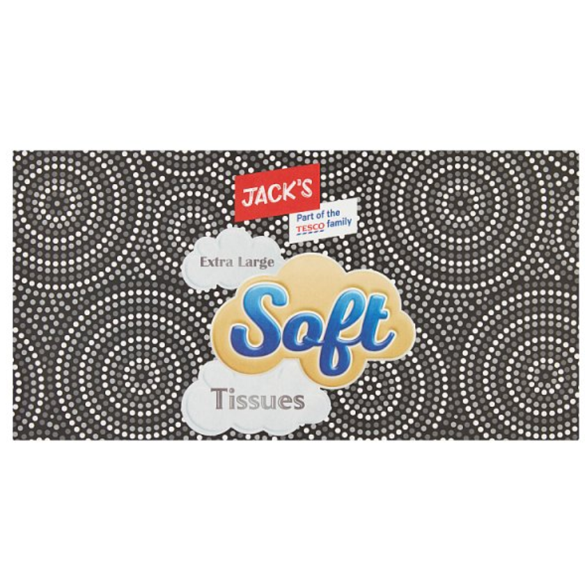 Jack's Extra Large Soft Tissues 100 Sheets