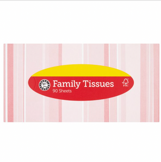 Euro Shopper Family Tissues 90 Sheets