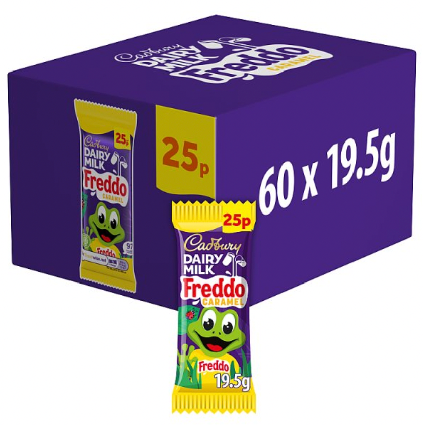 Cadbury Dairy Milk Freddo Caramel Chocolate Bar 60 x 19.5g