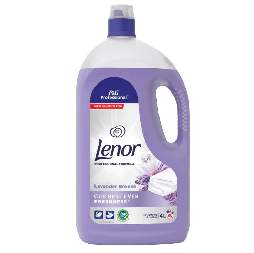 Lenor Professional Lavender & Lily Breeze Fabric Conditioner 200 Washes, 4L