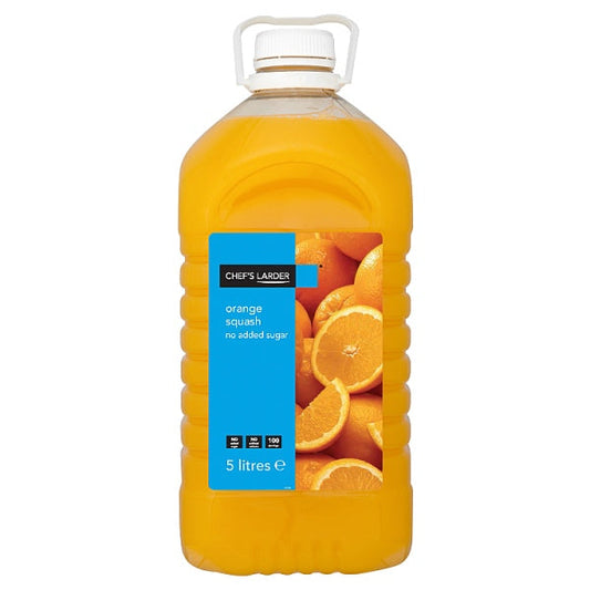 Chef's Larder Orange Squash No Added Sugar 5 Litres